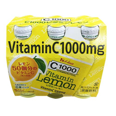 *日本好侍C1000維生素檸檬味飲品 140MLx6 (JPC4525A/701040)